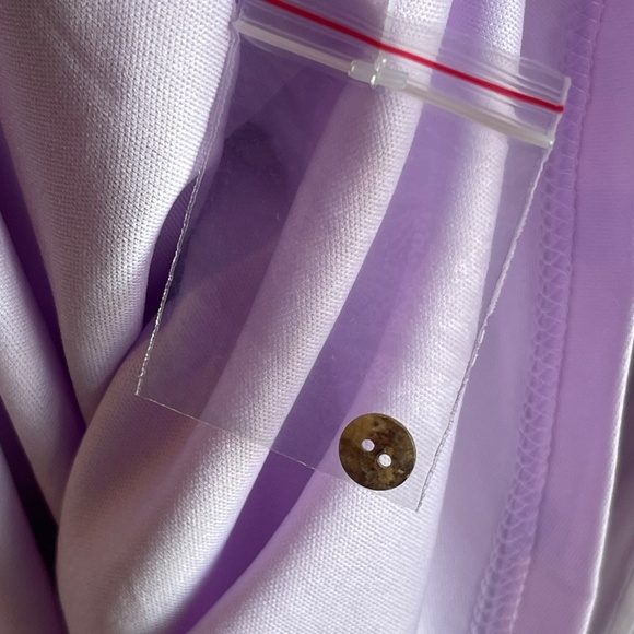 ENTRO Knee-Length Mock Neck Lavender Dress - Large - NWT - Picture 10 of 11